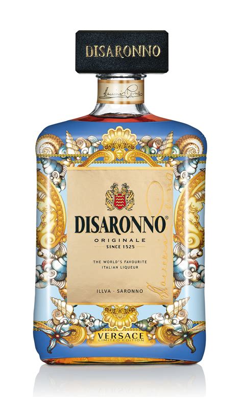 Set of 2 Disaronno Italian Liqueur Versace Fashion House Luxury 